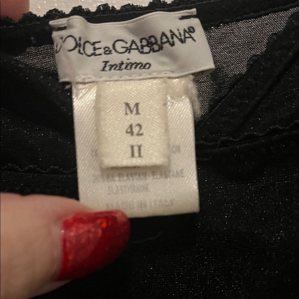 Dolce & Gabbana Elegant Black Chemise